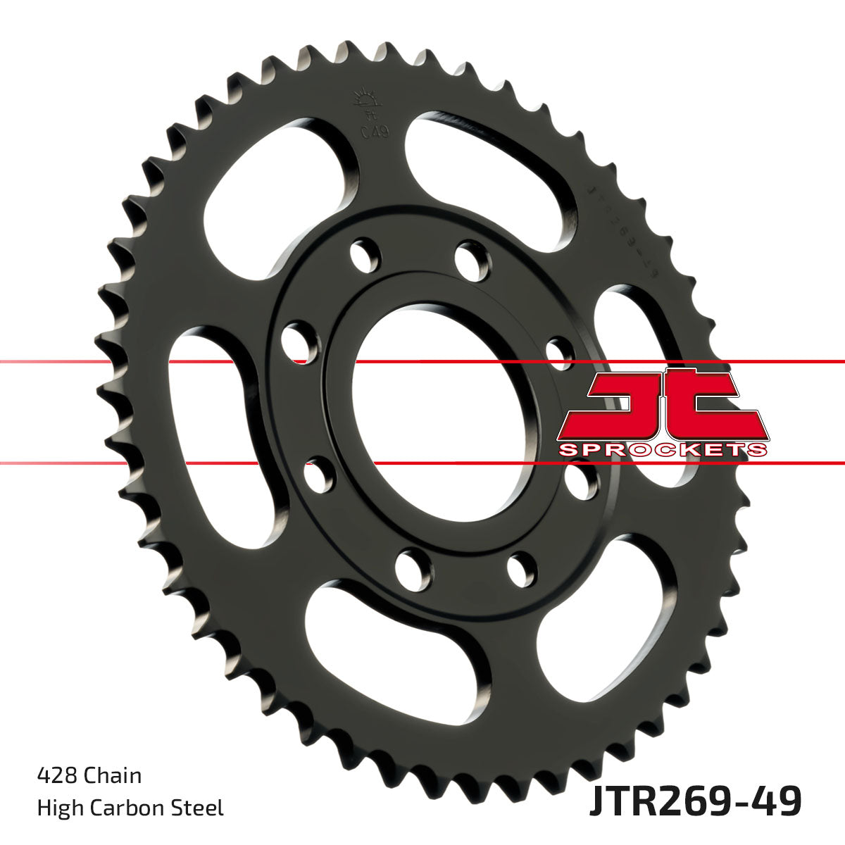 JT Sprockets Tagumine hammasratas JTR269.49, 49z, samm 428