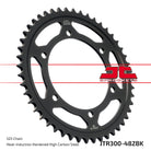 JT Sprockets Tagumine hammasratas JTR300.48ZBK, 48z, samm 525, must tsinkkate