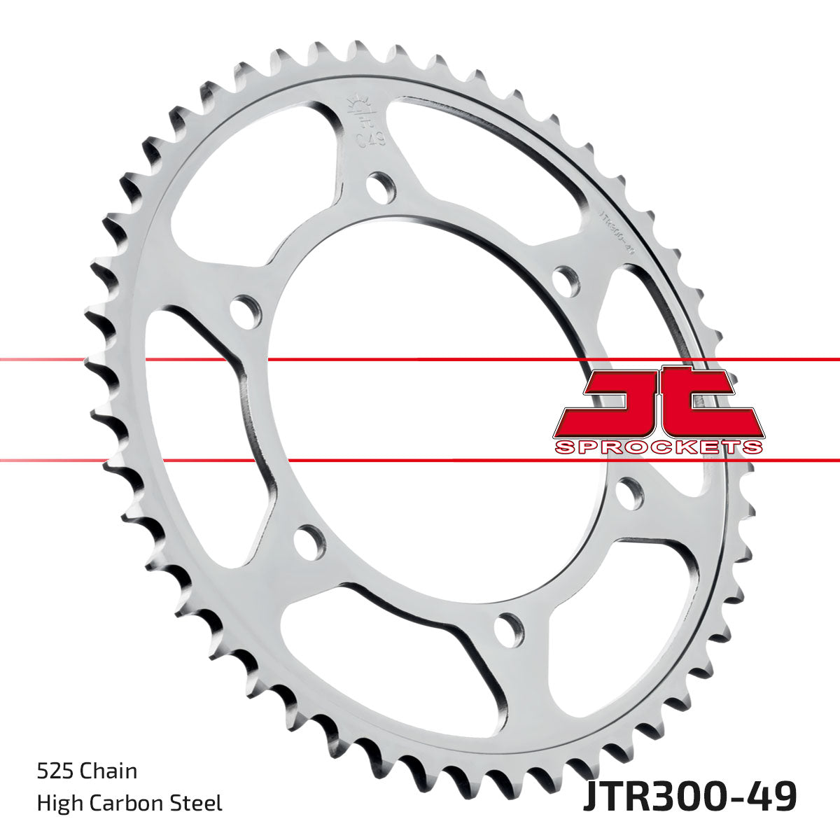 JT Sprockets Tagumine hammasratas JTR300.49, 49z, samm 525