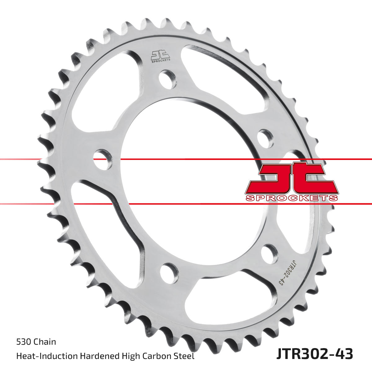 JT Sprockets Tagumine hammasratas JTR302.43, 43z, samm 530