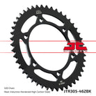 JT Sprockets Tagumine hammasratas JTR305.46ZBK, 46z, samm 520, must tsinkkate