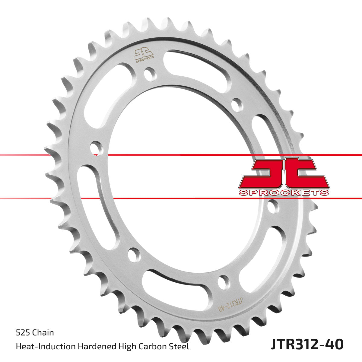 JT Sprockets Tagumine hammasratas JTR312.40, 40z, samm 525