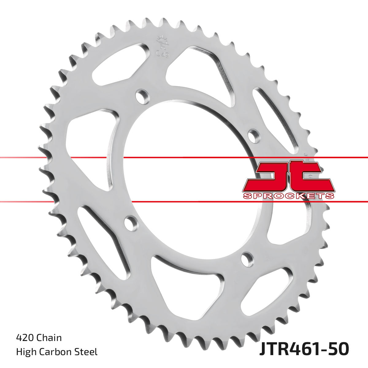 JT Sprockets Tagumine hammasratas JTR461.50, 50z, samm 420
