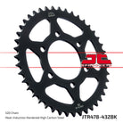 JT Sprockets Tagumine hammasratas JTR478.43ZBK, 43z, samm 520, must tsinkkate
