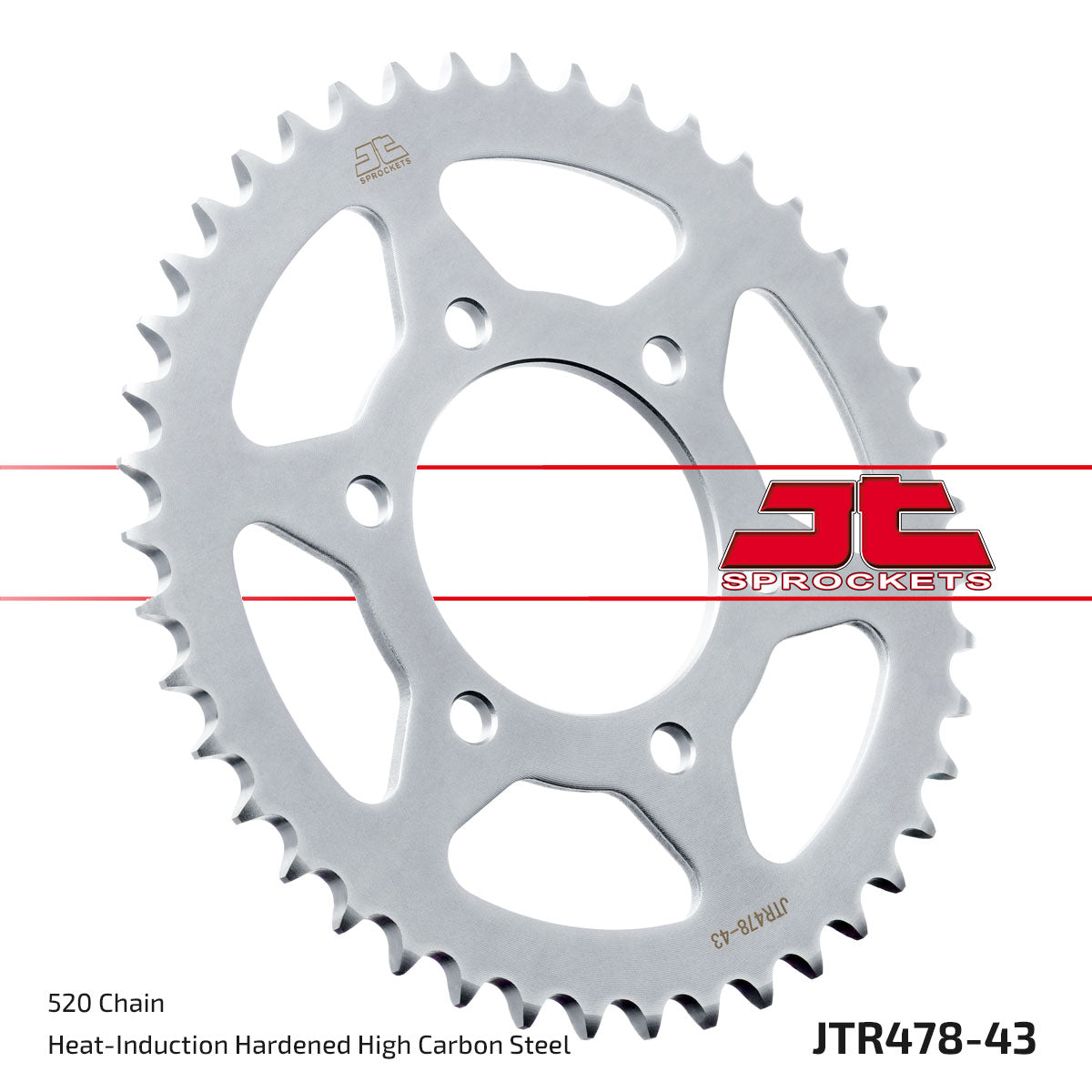 JT Sprockets Tagumine hammasratas JTR478.43, 43z, samm 520