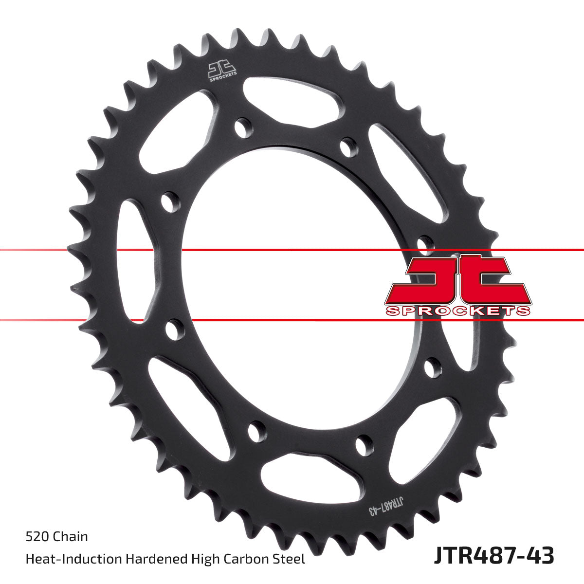 JT Sprockets Tagumine hammasratas JTR487.43, 43z, samm 520
