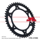 JT Sprockets Tagumine hammasratas JTR5.47ZBK, 47z, samm 520, must tsinkkate