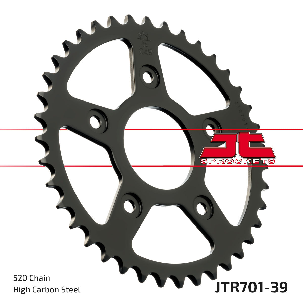 JT Sprockets Tagumine hammasratas JTR701.39, 39z, samm 520