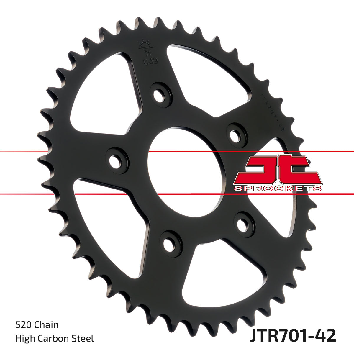JT Sprockets Tagumine hammasratas JTR701.42, 42z, samm 520