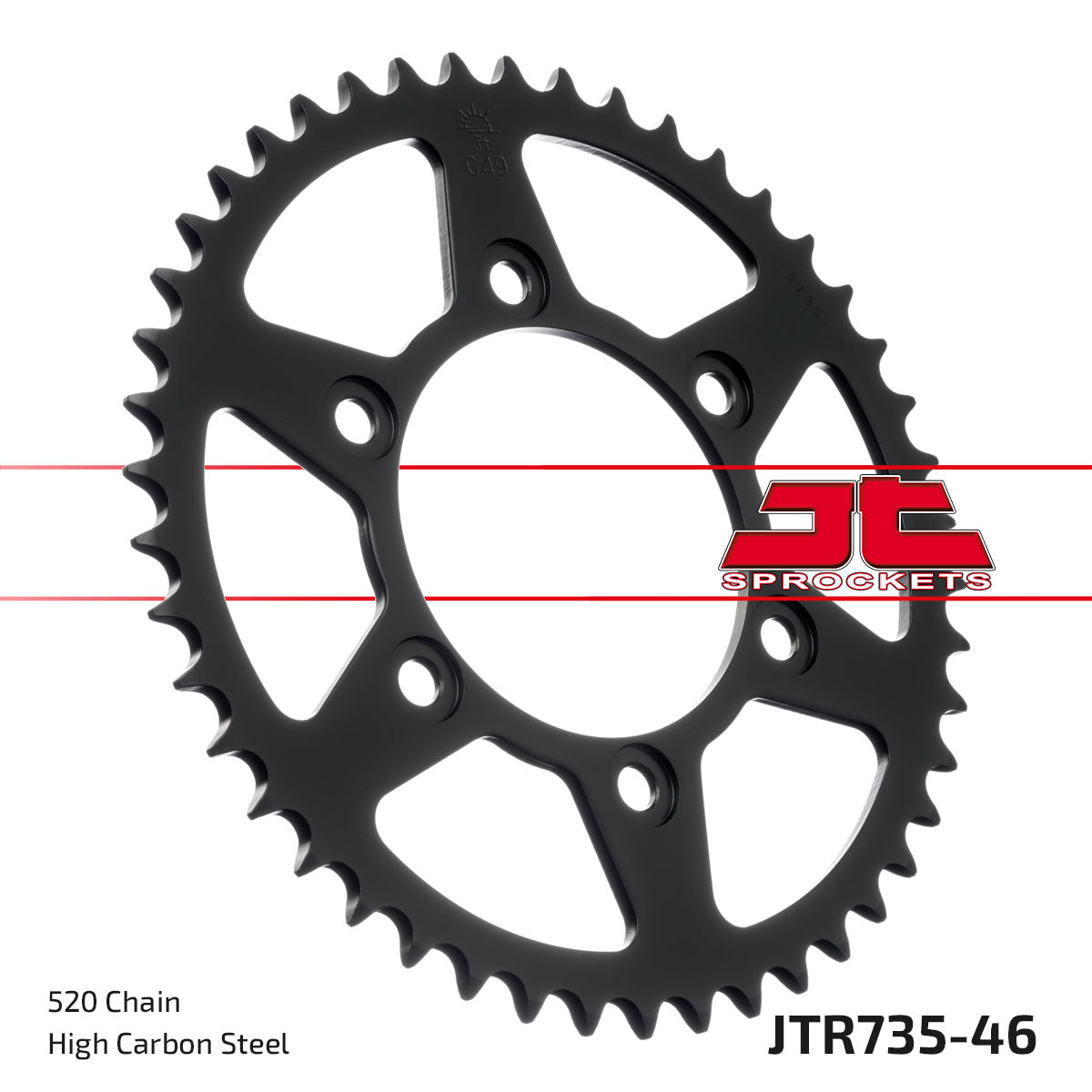 JT Sprockets Tagumine hammasratas JTR735.46, 46z, samm 520