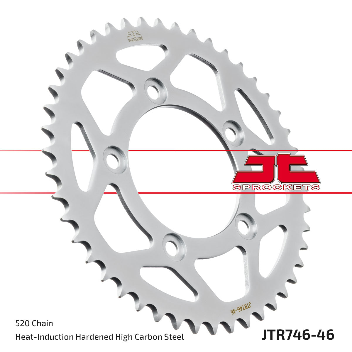 JT Sprockets Tagumine hammasratas JTR746.46, 46z, samm 520