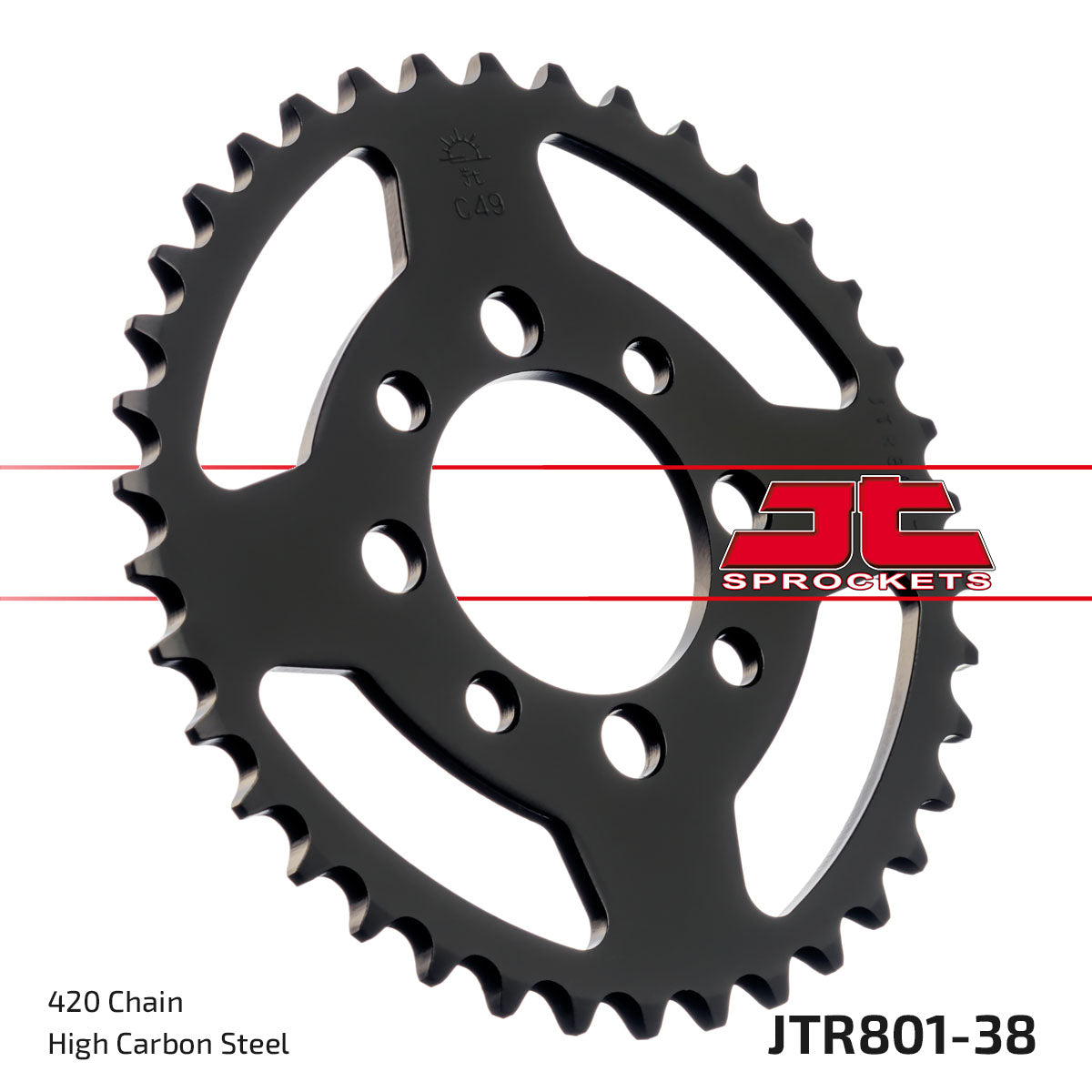JT Sprockets Tagumine hammasratas JTR801.38, 38z, samm 420