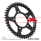 JT Sprockets Tagumine hammasratas JTR829.45ZBK, 45z, samm 530, must tsinkkate