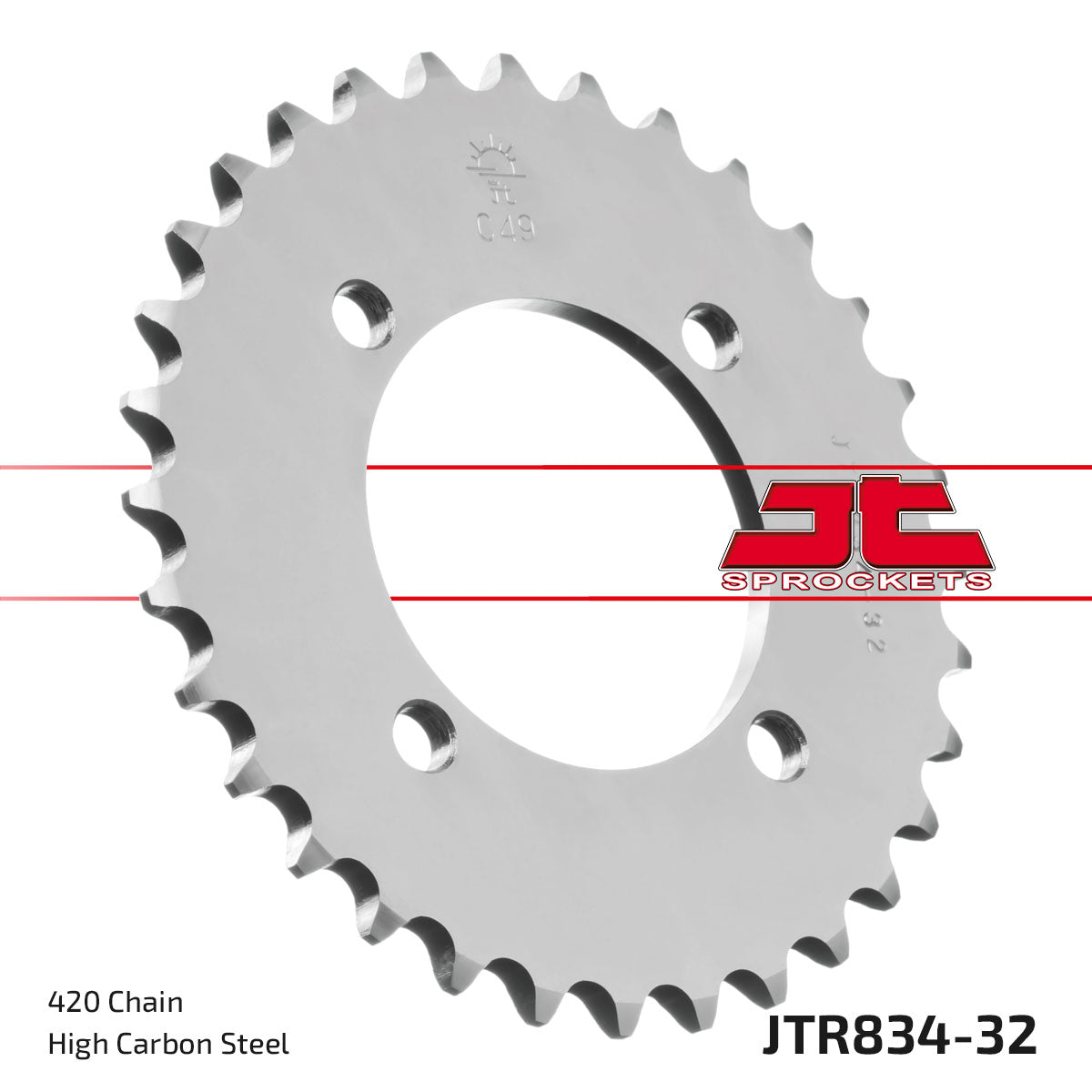 JT Sprockets Tagumine hammasratas JTR834.32, 32z, samm 420