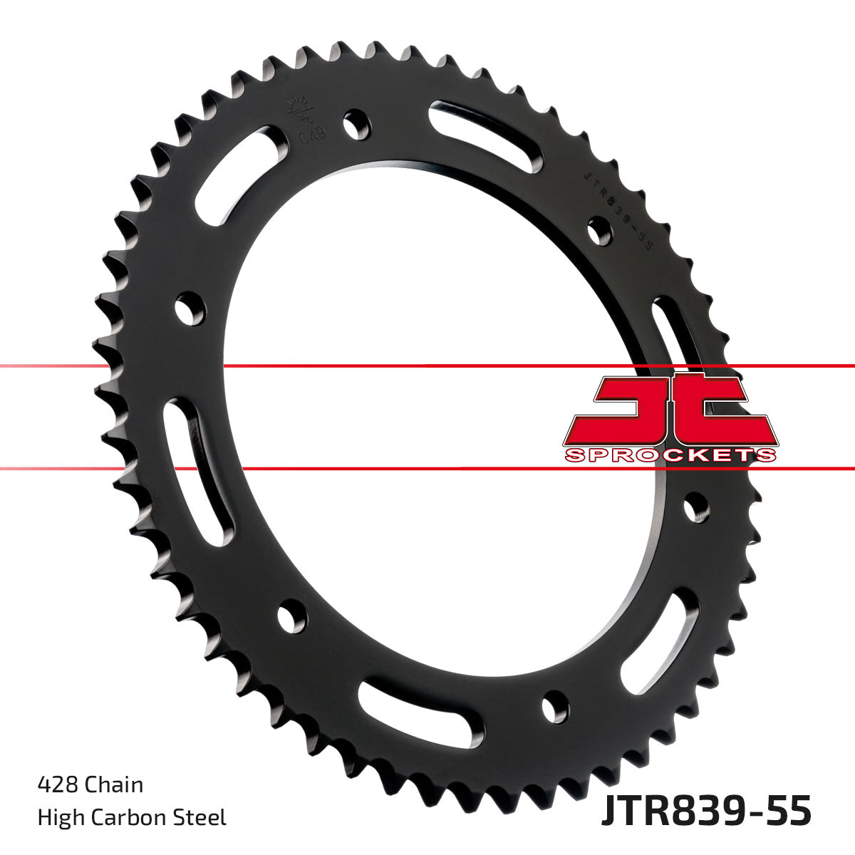 JT Sprockets Tagumine hammasratas JTR839.55, 55z, samm 428