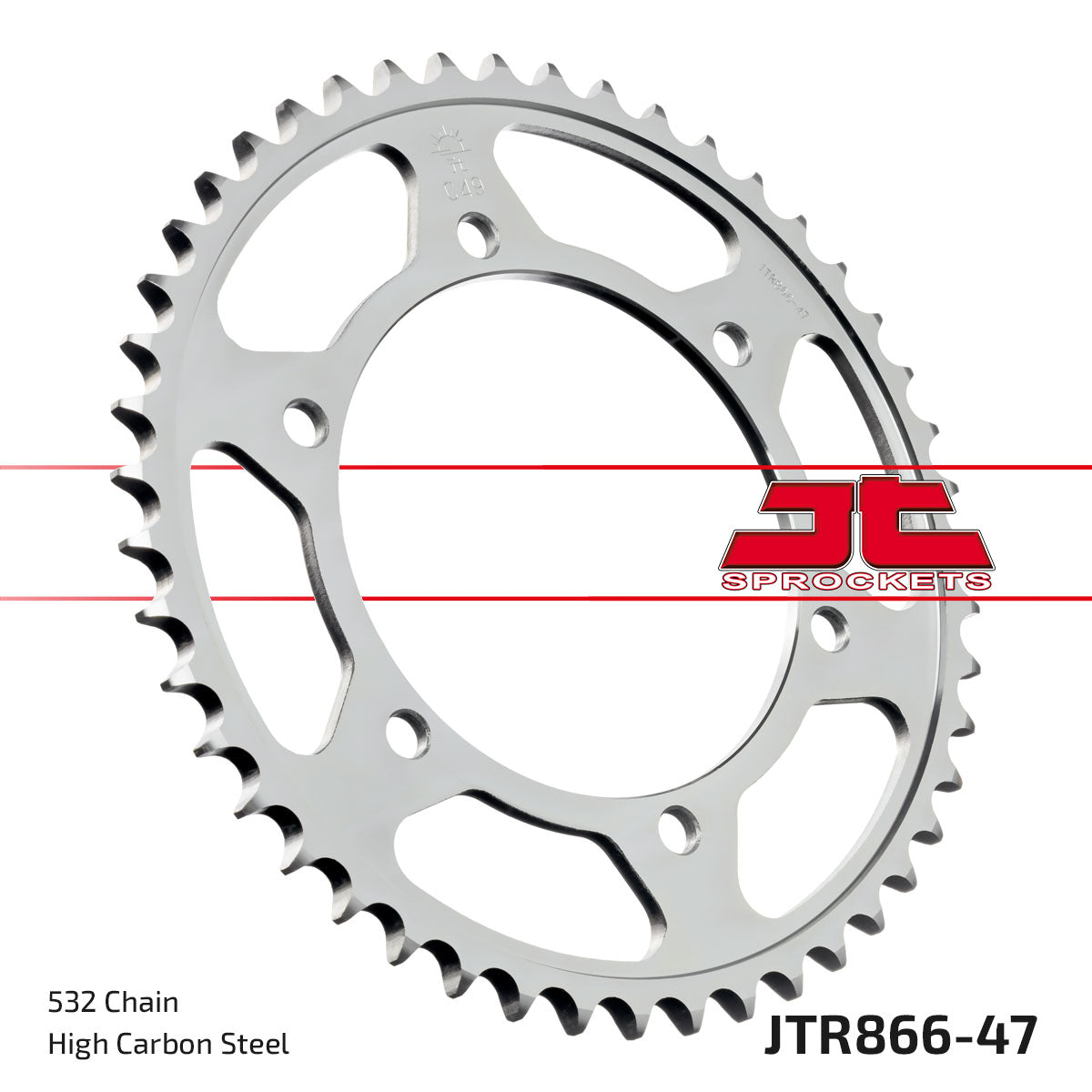 JT Sprockets Tagumine hammasratas JTR866.47, 47z, samm 532
