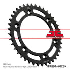 JT Sprockets Tagumine hammasratas JTR897.40ZBK, 40z, samm 520, must tsinkkate