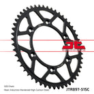 JT Sprockets Tagumine hammasratas JTR897.51SC, 51z, samm 520, isepuhastuv