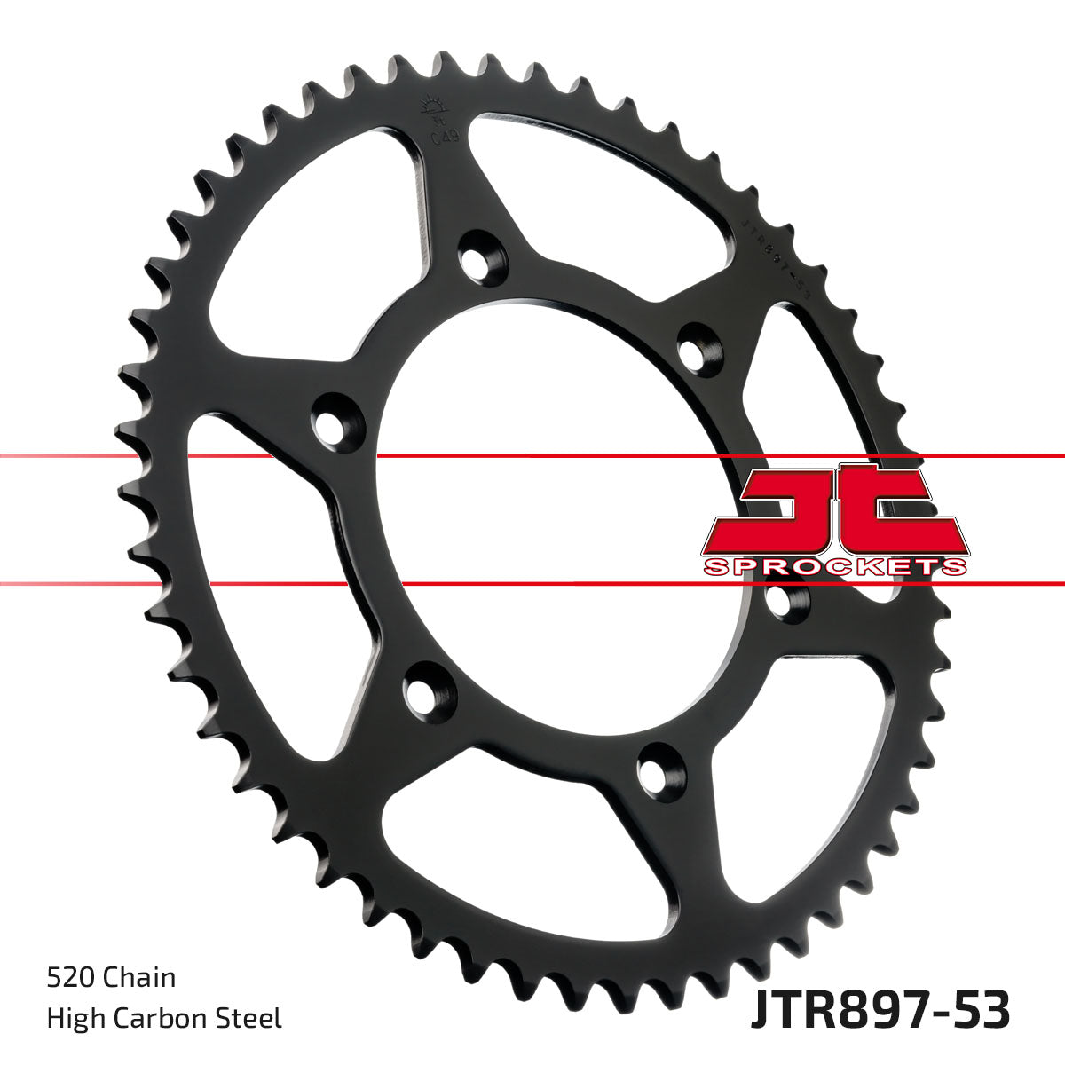 JT Sprockets Tagumine hammasratas JTR897.53, 53z, samm 520