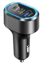 eXtreme Autolaadija 2x USB-C + USB, 85 W