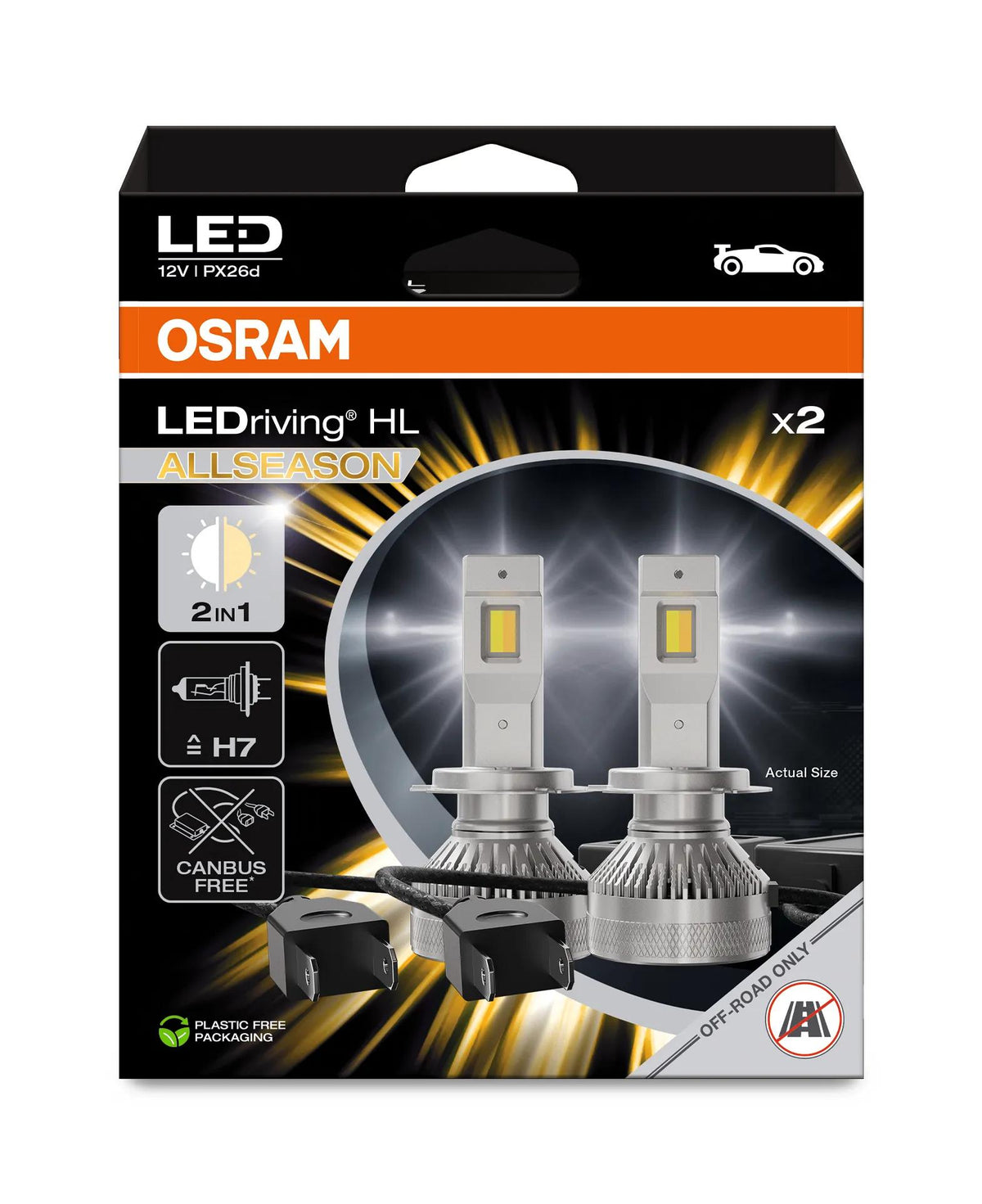 OSRAM LEDriving HL ALLSEASON H7 12 V 43 W LED-pirn
