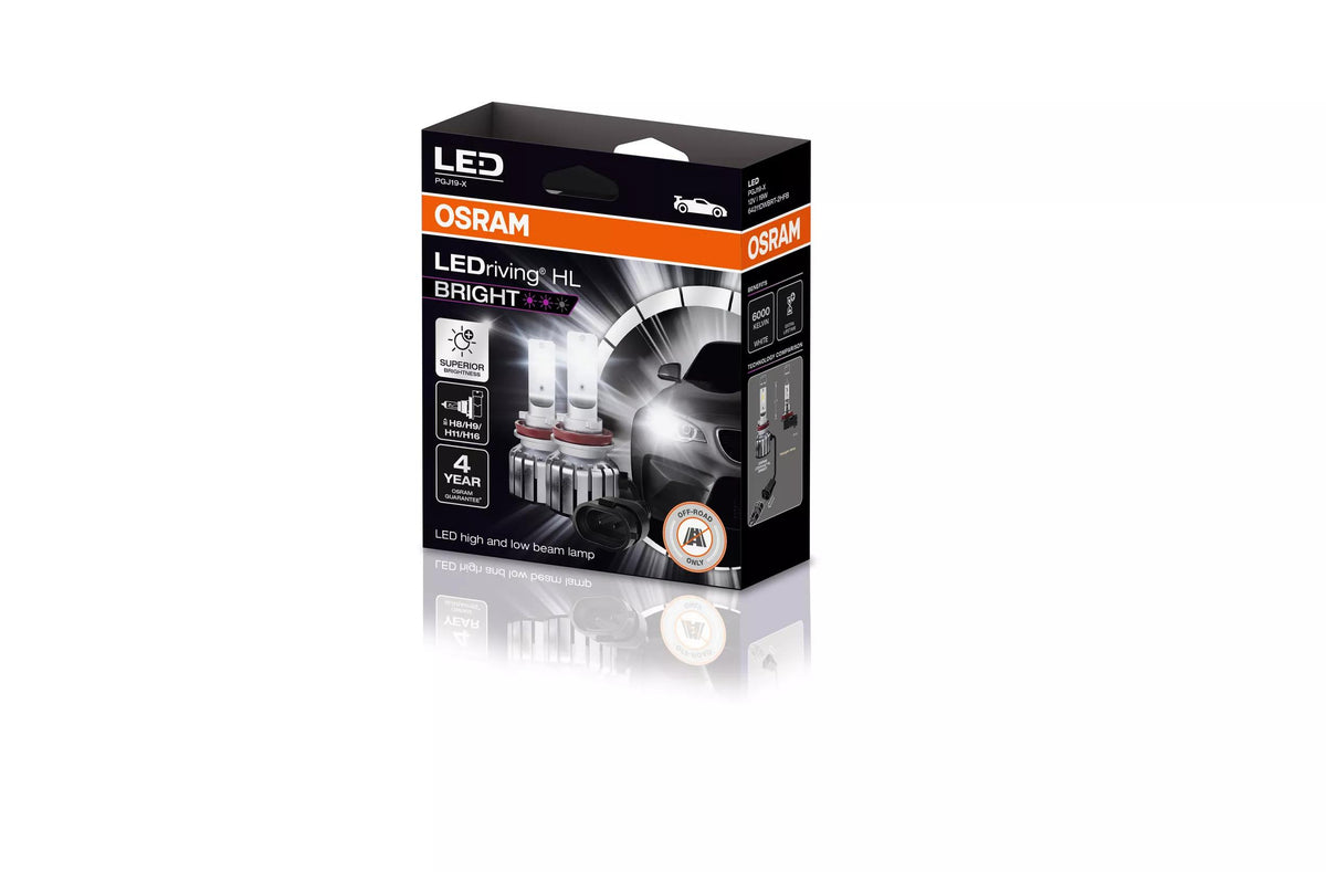 OSRAM LEDriving HL BRIGHT H8/H9/H11/H16 12 V 19 W LED-pirn