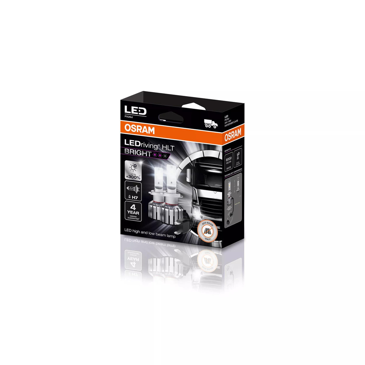 OSRAM LEDriving HLT BRIGHT H7 24 V 18 W LED-pirn