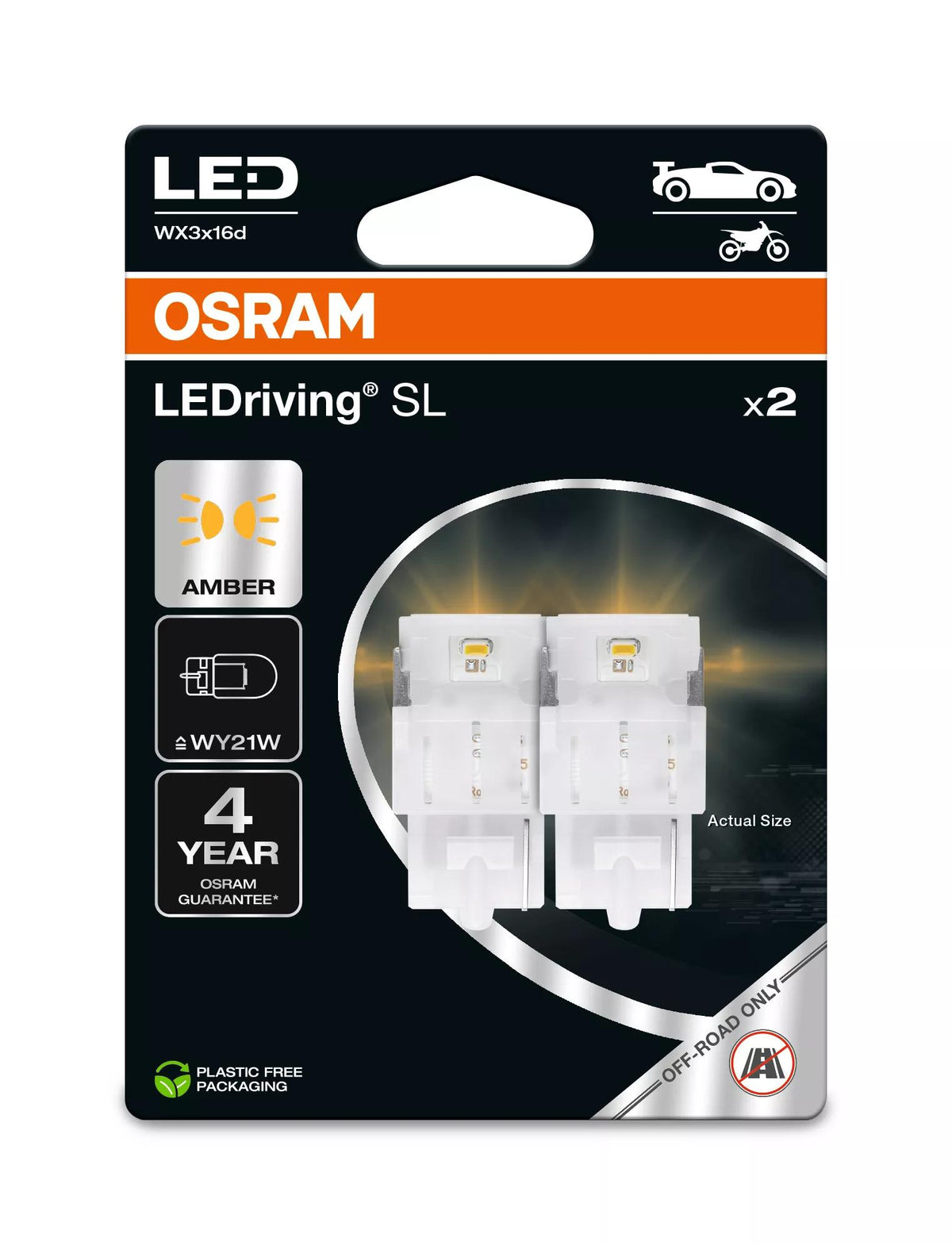 OSRAM LEDriving SL WY21W 12 V 1 W LED-signaalpirn