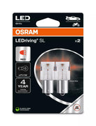 OSRAM LEDriving SL P21W RED 12 V 1 W LED-signaalpirn