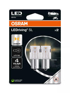 OSRAM LEDriving SL P21W YELLOW 12 V 1 W LED-signaalpirn