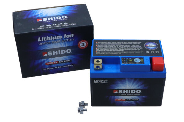 Shido Mootorratta aku 12V 1,60Ah 95A, plusspool paremal