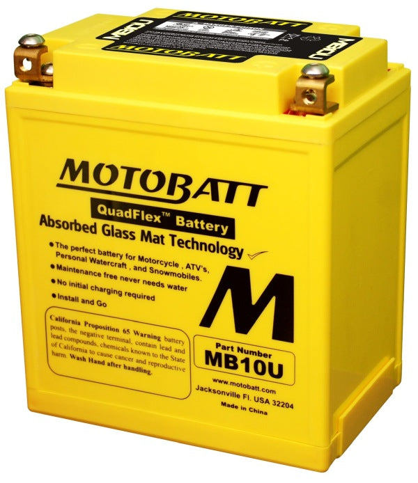 Motobatt Mootorratta aku 12V 14,5Ah 175A, plusspool paremal