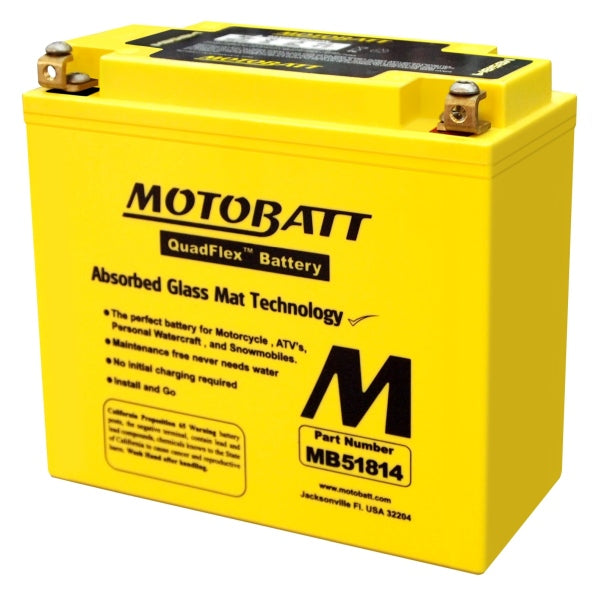 Motobatt Mootorratta aku 12V 22Ah 220A, plusspool paremal