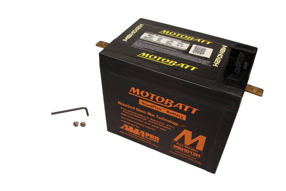 Motobatt Mootorratta aku 12V 33Ah 390A, plusspool vasakul