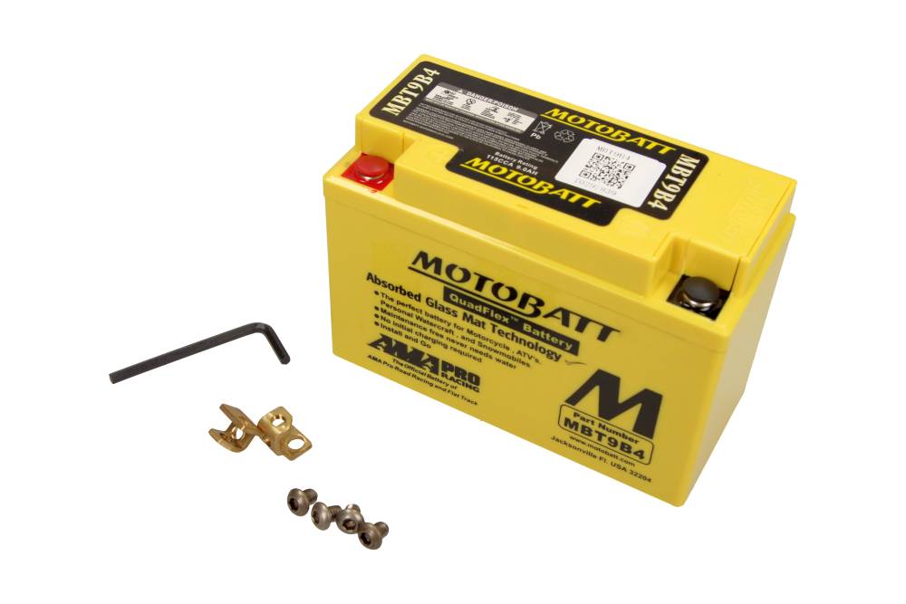 Motobatt Mootorratta aku 6V 6Ah 90A, plusspool paremal