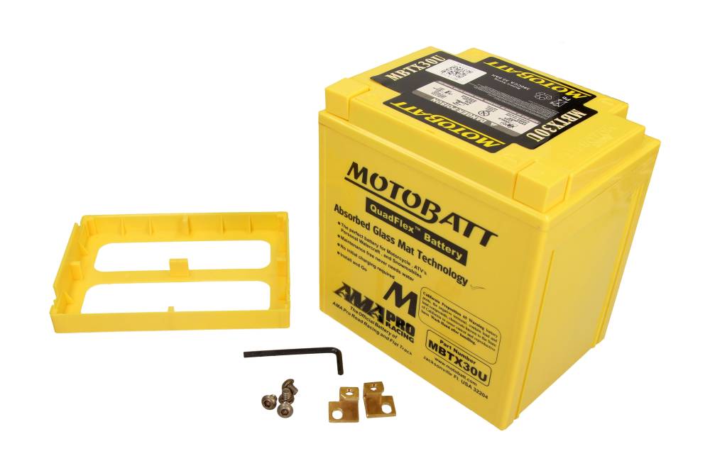 Motobatt Mootorratta aku 12V 32Ah 390A, plusspool paremal