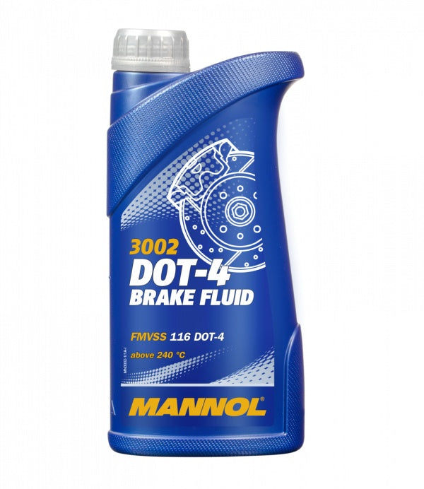 Mannol DOT 4 pidurivedelik, sünteetiline, mootorrattale