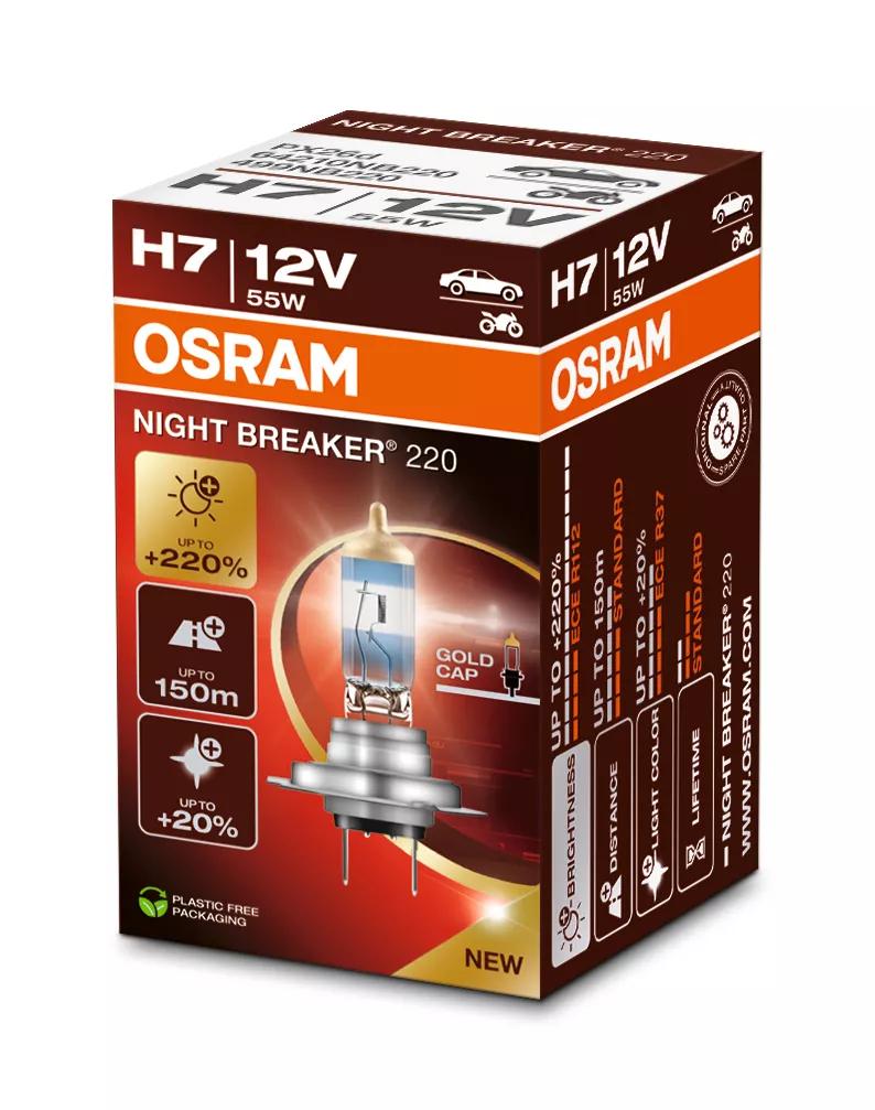 OSRAM NIGHT BREAKER 220 H7 12 V 55 W halogeenpirn