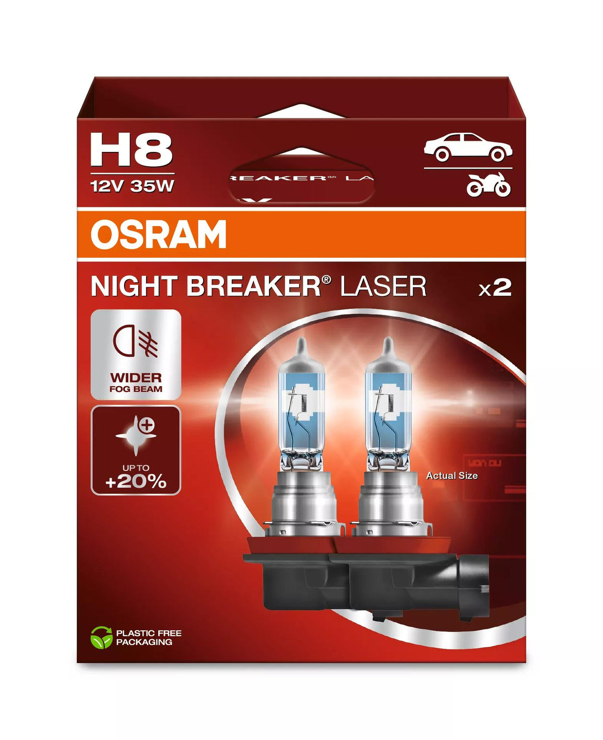 OSRAM NIGHT BREAKER LASER H8 12 V 35 W halogeenpirn