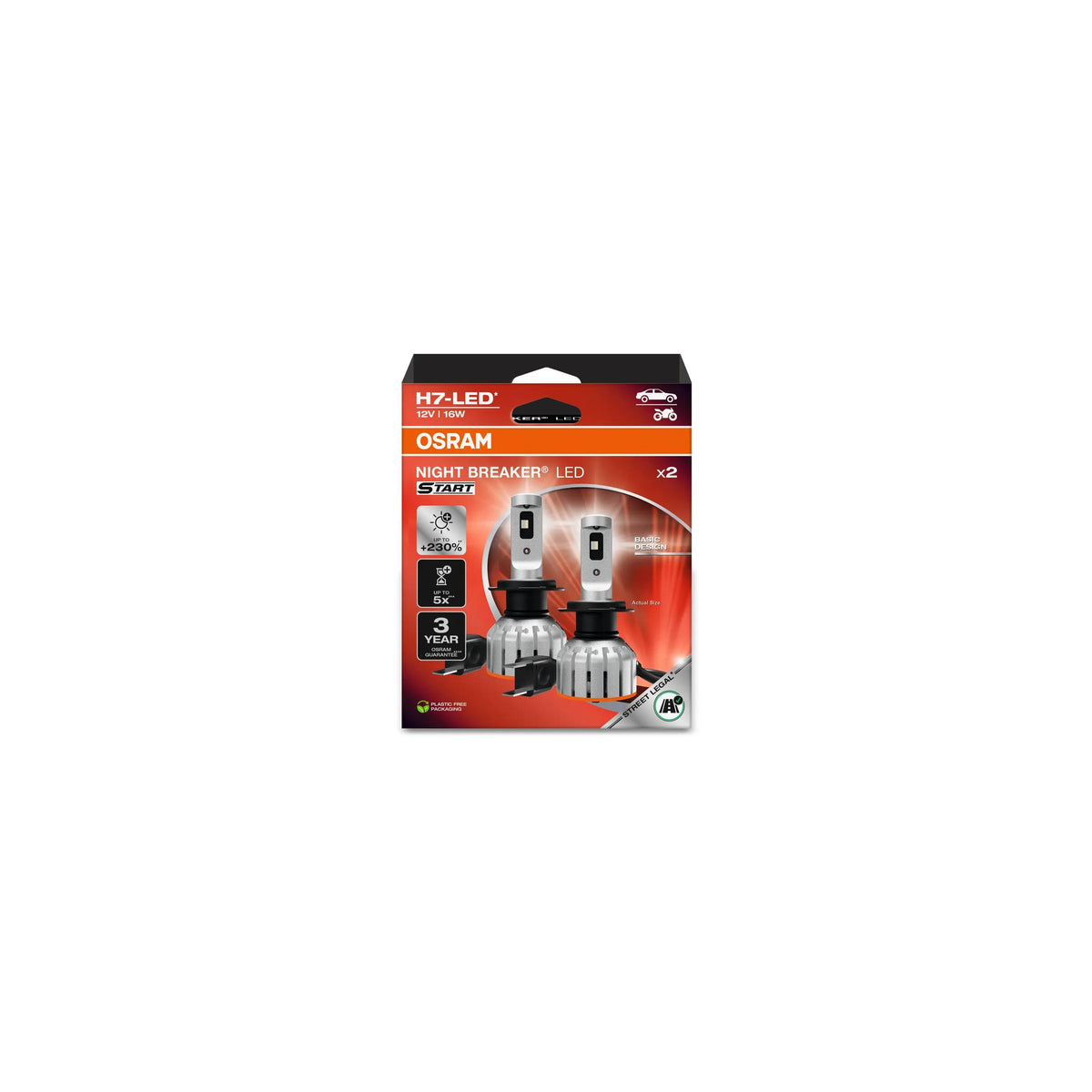 OSRAM NIGHT BREAKER LED START H7 12 V 16 W LED-pirn