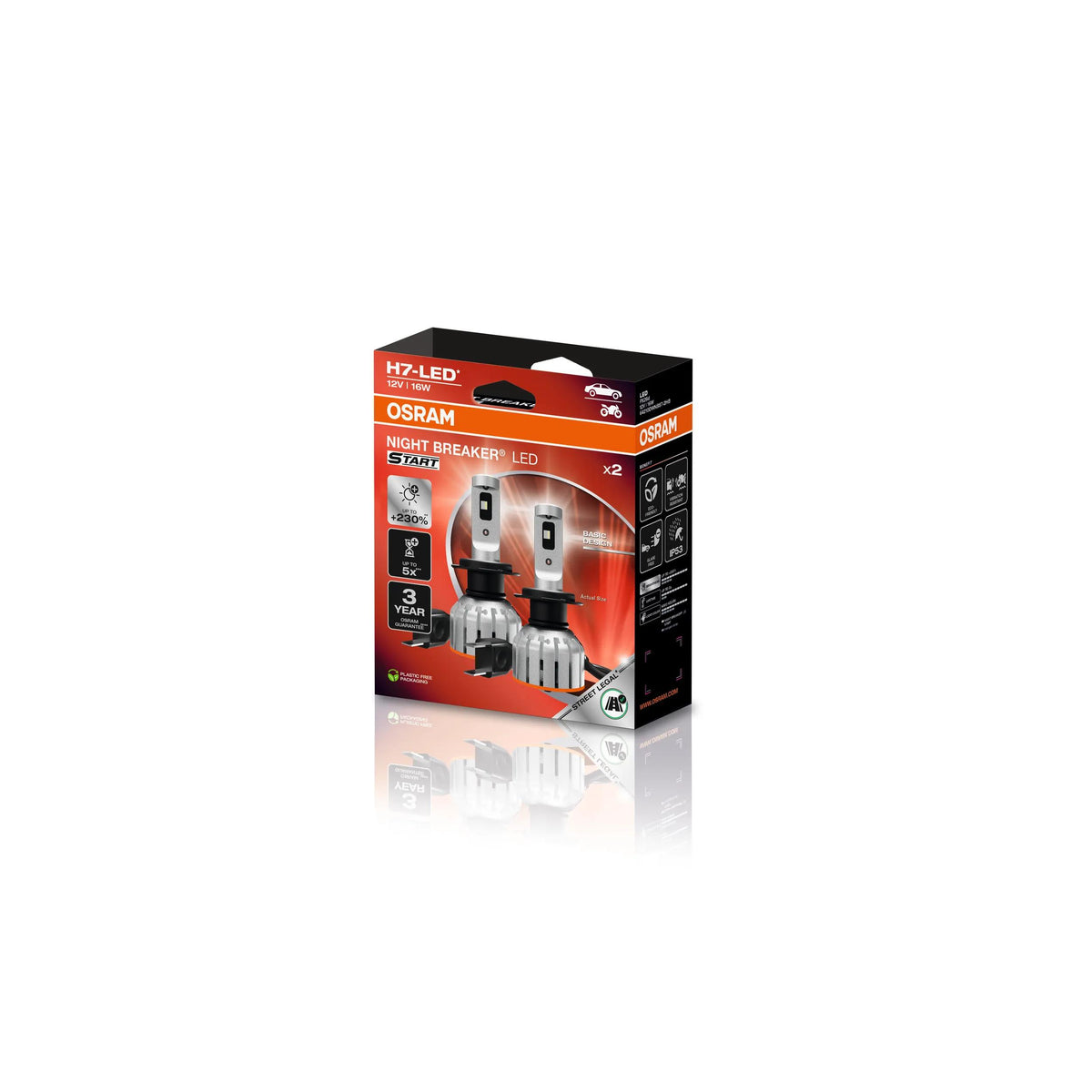 OSRAM NIGHT BREAKER LED START H7 12 V 16 W LED-pirn