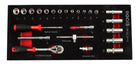 ROOKS Tööriistakomplekt 1/4″ 24 osa