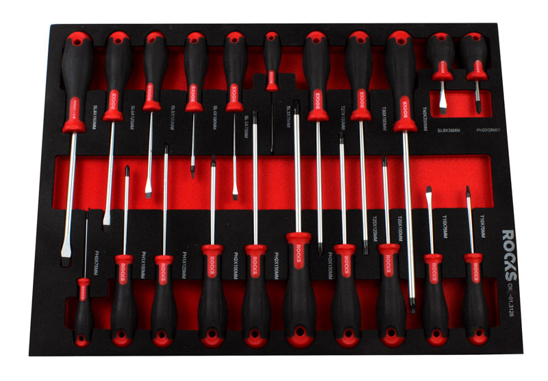 ROOKS Kruvikeerajate komplekt SL TORX PH 21 osa