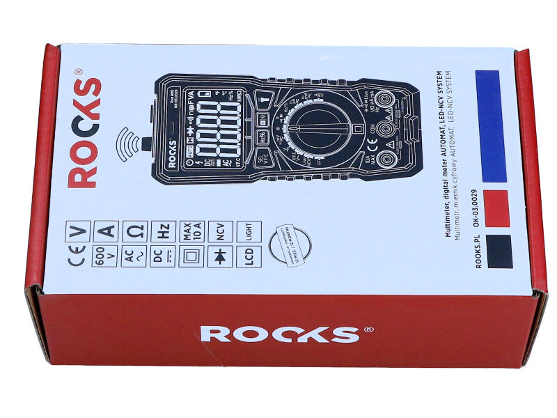 ROOKS Digitaalne multimeeter AUTOMAT LED-NCV SYSTEM