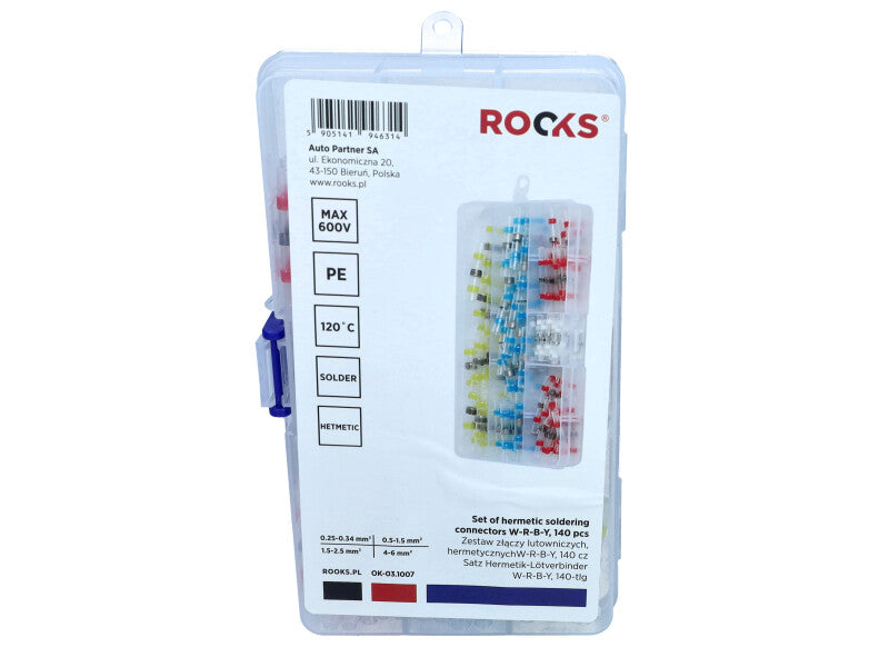 ROOKS Hermeetiliste joodisühenduste komplekt W-R-B-Y, 140 osa