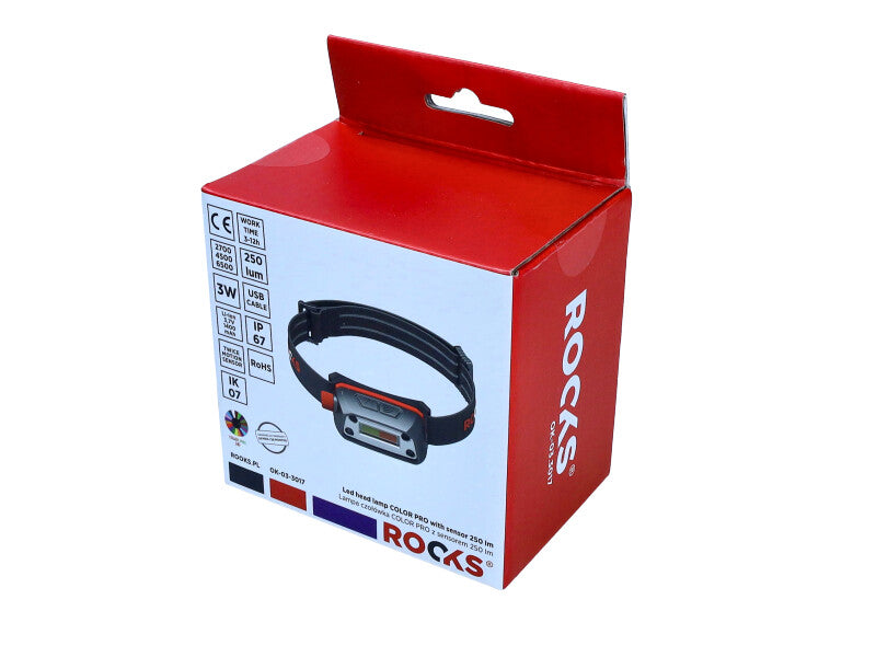 ROOKS Pealamp COLOR PRO sensoriga 250 lm