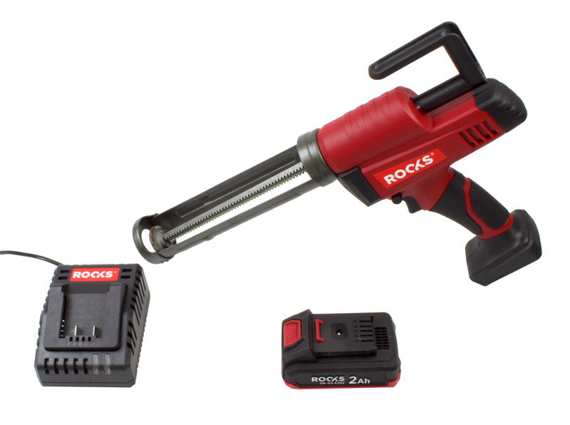 ROOKS 20 V AQ-ONE silikoonipüstol 350 ml 2500 N, kompl. 2 Ah akuga