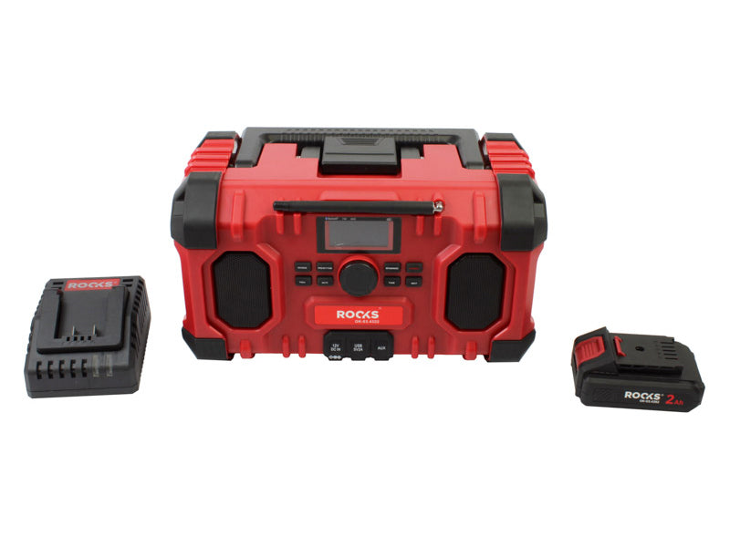 ROOKS 20V AQ-ONE raadio MUSIC WORK BT DAB+ 15W 2Ah