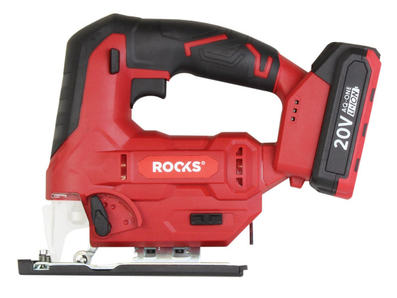 ROOKS 20V AQ-ONE tikksaag 500-3000 rpm 19 mm, kompl. 2Ah akuga