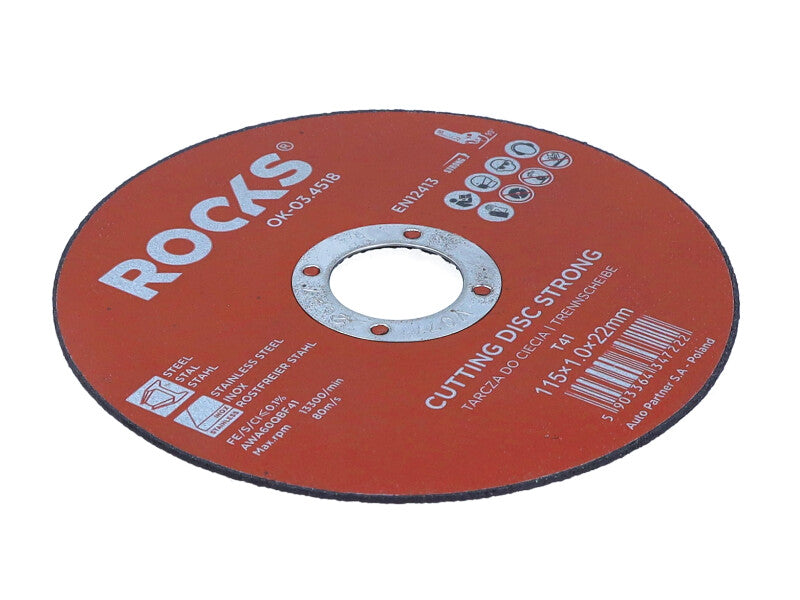 ROOKS Metalli lõikeketas INOX STRONG 115×1,0x22,2 T41